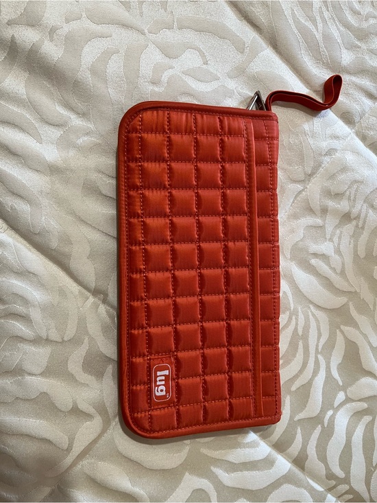 lug Handbags - lug Quilted Orange-Red Wristlet wallet